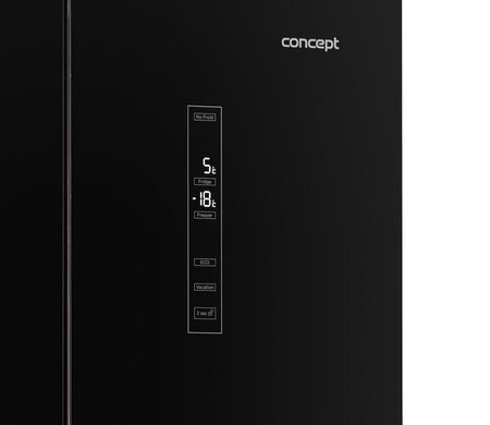 Двокамерний холодильник Concept LA8783bc Quattro чорний