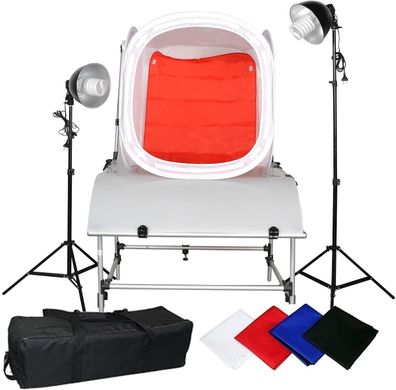 Набір для предметної зйомки Cube Box з лампами і штативами CA9048