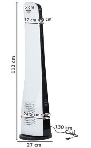 Колонний вентилятор Maltec WK300Wt + пульт