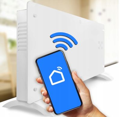 Стеклянный конвекционный обогреватель Maltec Eco Wi-Fi термостат белый