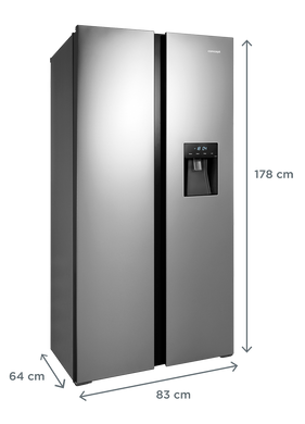Холодильник з морозильною камерою CONCEPT LA3883ss SIDE BY SIDE