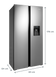 Холодильник с морозильной камерой CONCEPT LA3883ss SIDE BY SIDE